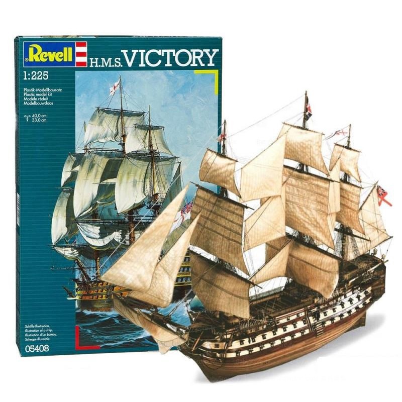Revell 1/225 HMS Victory 05408 1/350 Revenge 05661