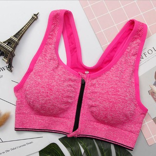 เสื้อ sport Bra มีซิปด้านหน้า ใส่สบาย ออกกำลังกายอย่างมั่นใจ มี 3 ไซร์ M L XL