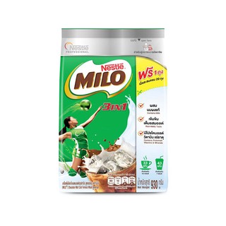 เครื่องดื่มมอลด์ รสช็อกโกแลต 3in1 930 กรัม ไมโล Chocolate malt drink 3in1 930 grams Milo