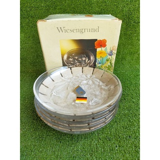 Vintage ชุดจานลายนูน 5 ใบ Wiesengrund W.Germany