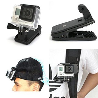 🔥ถูกที่สุด​ พร้อมส่ง🔥ที่หนีบกระเป๋า ยึดกล้องโกโปร หมุนได้ 360 องงศา 360 Gopro Bag Clip  พร้อมส่ง