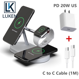 Luken 5 In 1 ที่ชาร์จโทรศัพท์ไร้สาย ที่ชาร์จไร้สาย แท่นชาร์จไร้สาย สําหรับ