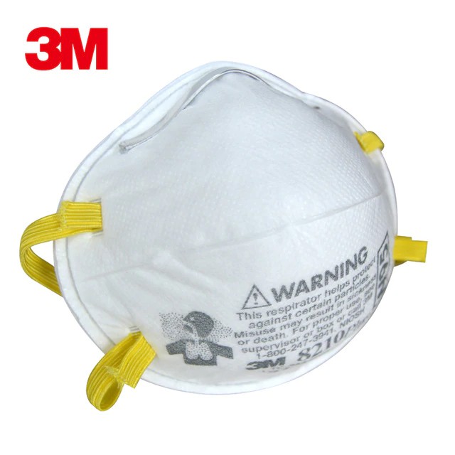 ⚡พร้อมส่ง⚡ แพค4ชิ้น​ 💯3M 8210 N95 หน้ากากป้องกันฝุ่น Particulate Respirator PM2.5