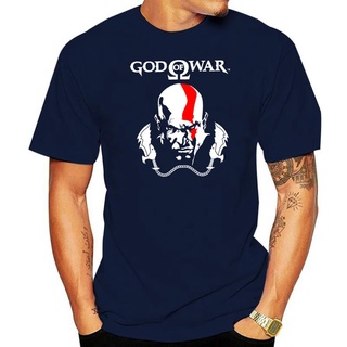 เสื้อยืดผ้าฝ้าย เสื้อยืด ลาย God Of War Kratos สีดํา สําหรับผู้ชาย