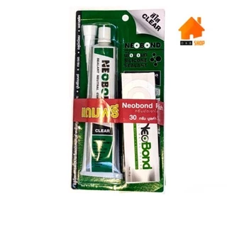 NEOBOND นีโอบอนด์ ซิลิโคนตู้ปลา [ของแท้ล็อตใหม่!] กาวตู้ปลา สีใส อุดรอยรั่ว กันซึม ติดตู้ปลา ติดกระจก 100g