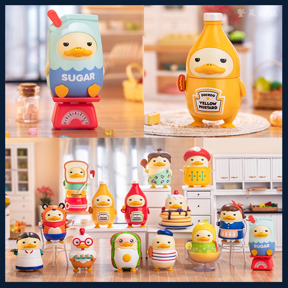 กล่องสุ่ม ฟิกเกอร์ Duckoo Kitchen Battle Series POPMART Pop Mart Ugly Cute Duck ของเล่น ของขวัญ สําหรับเด็ก