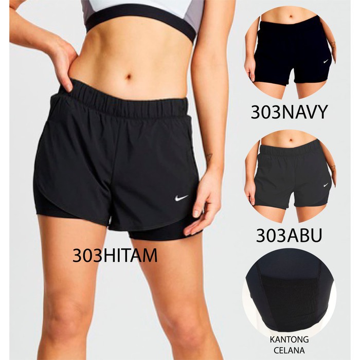 Nike FLEX 2in1 SHORT Women& 39;s กางเกงวิ่ง Zumba Yoga Zumba Gym Pants