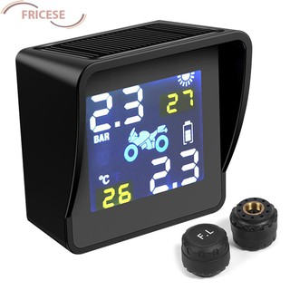 FRICESE ระบบตรวจสอบแรงดันลมยาง TPMS พร้อมเซ็นเซอร์ 2 ตัว โซล่าร์เซลล์