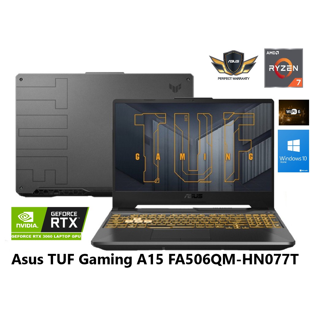 2021 ASUS TUF Gaming A15 (AMD RYZEN 7 5800H &amp; RTX 3060) FA506QM-HN077T