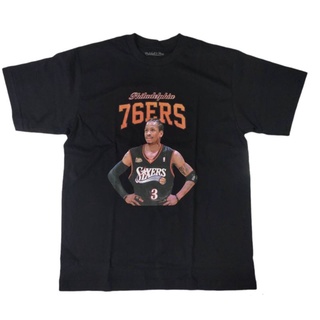 เสื้อยืดอินเทรนด์ผู้ชายอินเทรนด์ผู้หญิงเสื้อยืด allen iverson บาสเก็ตบอล basketball t shirtsS-3XL