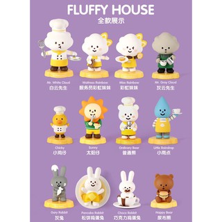 popmart fluffy house cafe โมเดล งานแท้ pop mart