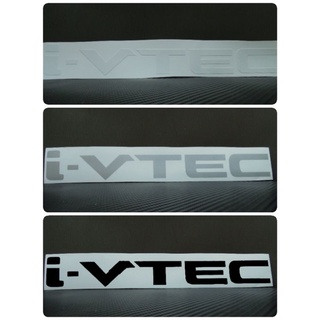 สติ๊กเกอร์งานตัดคอม คำว่า i-VTEC ติดท้ายรถ HONDA sticker ติดรถ แต่งรถ ฮอนด้า ivtec สติกเกอ สติกเกอร์