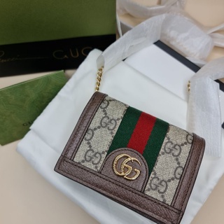 used like new!! GUCCI Ophidia Wallet with Chain ใบนี้มีโซ่ในตัว