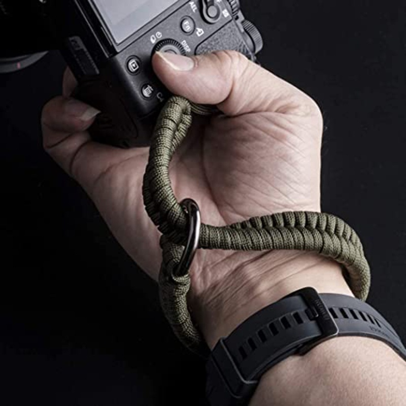 Cutep ปรับ Strong กล้องข้อมือ Lanyard สายคล้อง Grip สายสานสําหรับกล้อง DSLR