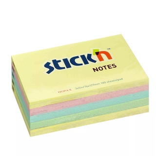 กระดาษโพสต์อิท กาวในตัวสีพาสเทล Stickn ขนาด3*5