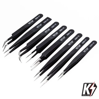 ปากคีบ VETUS งานแท้ เกรดพรีเมี่ยม ความละเอียดสูง #forcep แหนบ ที่คีบ ที่หนีบ ที่คีบเพชร แบบตรงโค้ง