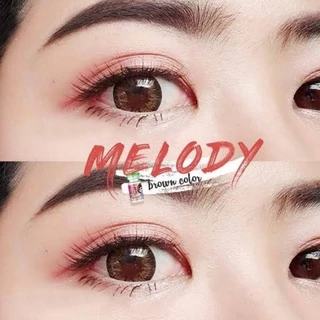 คอนแทคเลนส์ บิ๊กอาย รุ่น Melody เทา/ตาล Gray/Brown มีค่าสายตา (0.00)-(-10.00)