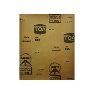 กระดาษทราย ขัดเหล็ก TOA NO.80 NO.80 TOA STEEL SANDPAPER