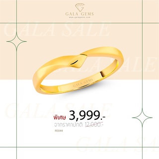 Gala Gems แหวนเรียบๆ ไม่มีเพชร ตัวเรือน 10K Gold ใส่ได้ทั้งชายและหญิง มีใบรับประกัน Unisex Classic Ring รหัส R0044