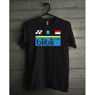 เสื้อยืดแขนสั้นพิมพ์ลาย Combed 30s Distro Yonex Indonesia Blibli Bli Bli สําหรับผู้ชาย