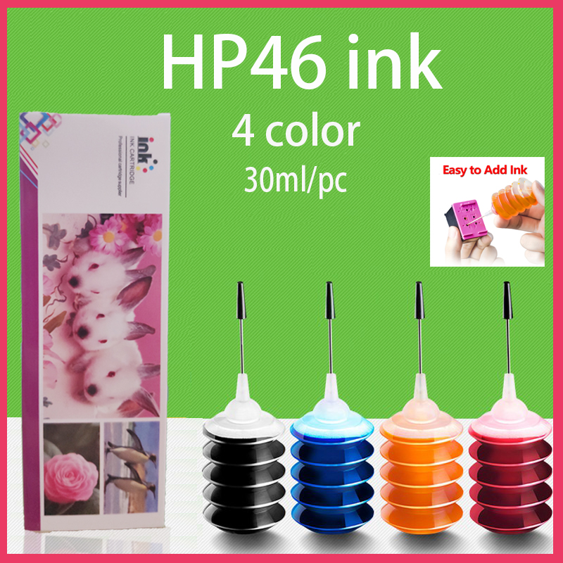 HP 46 หมึก hp46 ดำ hp 46xl สีดำ hp46xl hp 46 xl หมึกรีฟิลเหมาะสำหรับ 2020hc 2025HC 2520HC 2025 2529 