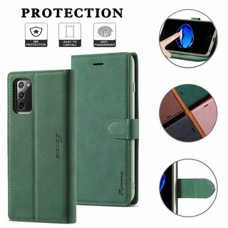 Samsung Galaxy S20 FE Note 20 Note20 Ultra 4G/5G S20+ Note10 Plus Note 9 Luxury Magnetic Button Flip Cover Card Slot Leather Case กรณี