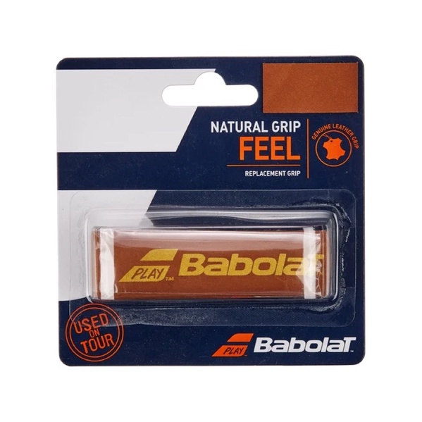 กริปเปลี่ยนเทนนิสหนังธรรมชาติ Babolat สีน้ําตาล (1.45 มม.)