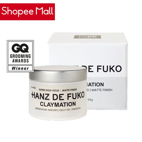 Hanz de Fuko - Claymation (2oz / 56ml)  ผลิตภัณฑ์เซ็ตผมมีส่วนผสมจากธรรมชาติ
