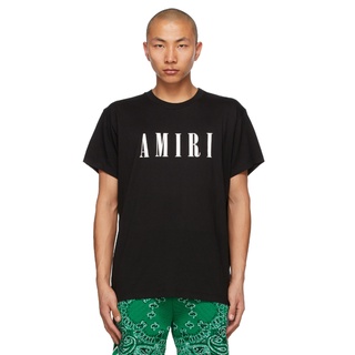 Meichao Amiri เสื้อยืดคอกลมแขนสั้นพิมพ์ลายโลโก้ทรงหลวมสําหรับผู้ชายและผู้หญิง