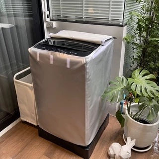 ผ้าคลุมเครื่องซักผ้า ฝาบน 7-25kg. กันUV☀️ (ใส่ได้กับทุกยี่ห้อ) คุณภาพส่งออก🚛 วัสดุPVC Sponge Leathe