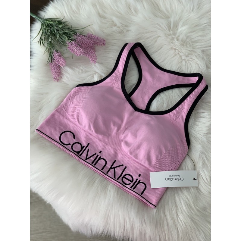 Sport Bra Calvin Klein เสื้อออกกำลังกายสปอร์ตบรา เเท้100%