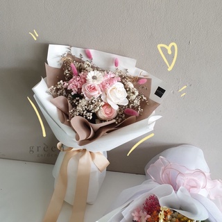 💐ช่อดอกไม้หวานๆโทนสีอบอุ่น ไซส์ XL ดอกแน่นเต็มช่อสวยมากๆค่ะ Green garden flower