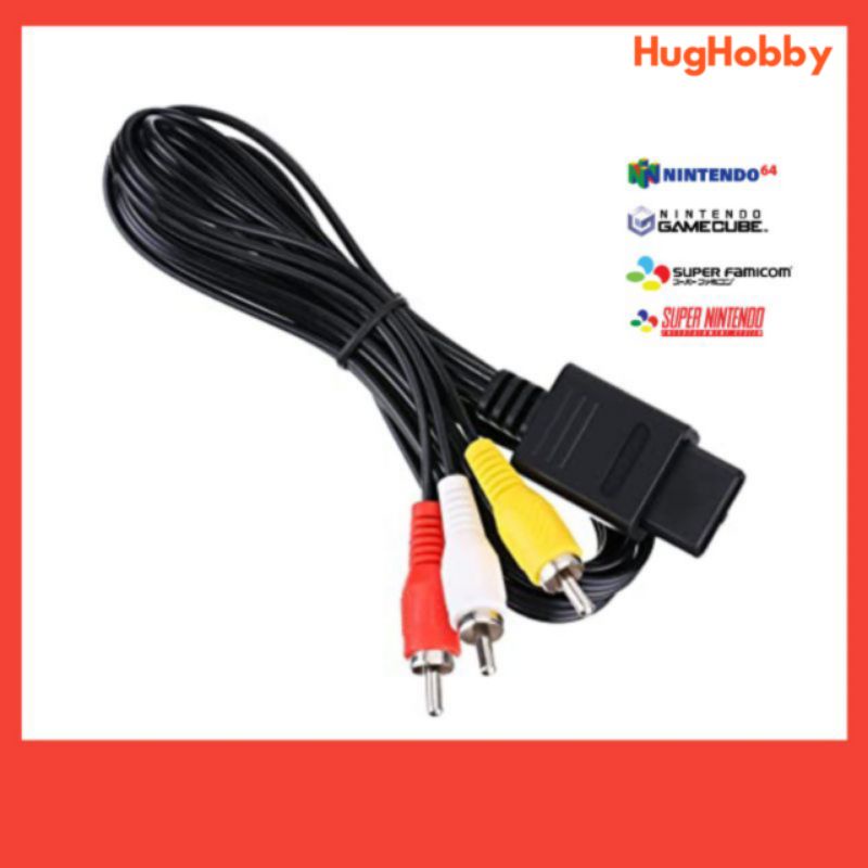 สาย AV Cable เครื่องเกม SFC / N64 / GC /SNES Shopee Thailand