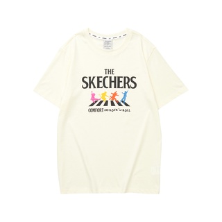 ผ้าฝ้าย 100%Skechers สเก็ตเชอร์ส เสื้อยืดแขนสั้น ผู้ชาย Short Sleeve Tee-L122M113-01F0S-3XL