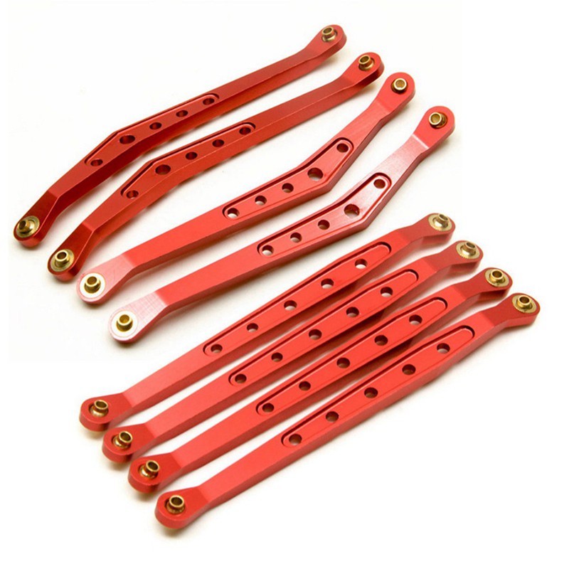 RC-Hub 8Pcs Aluminum Lower & Upper Suspension Link Linkage Rod