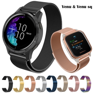 สายนาฬิกาข้อมือแม่เหล็กสําหรับ Garmin Venu / Venu Sq Move 3 Luxe 20 มม .