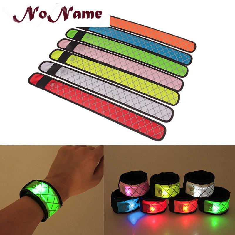 NN- Nylon LED Sports Slap Wrist Strap Band Wristband Light Flash Bracelet Glowing Armband