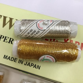 ดิ้นเงิน ดิ้นทอง ไหมเงินไหมทอง ไหมปักชื่อTW ไหมปักTW ของญี่ปุ่น Metallic Yarn