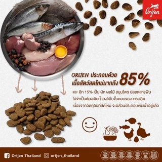 [ล็อตใหม่] Orijen อาหารแมว โอริเจน เกรนฟรี โฮลิสติก ลูกแมว Original Fit Trim Six Fish Kitten Guardian 8 ส่งด่วน 1.8 kg