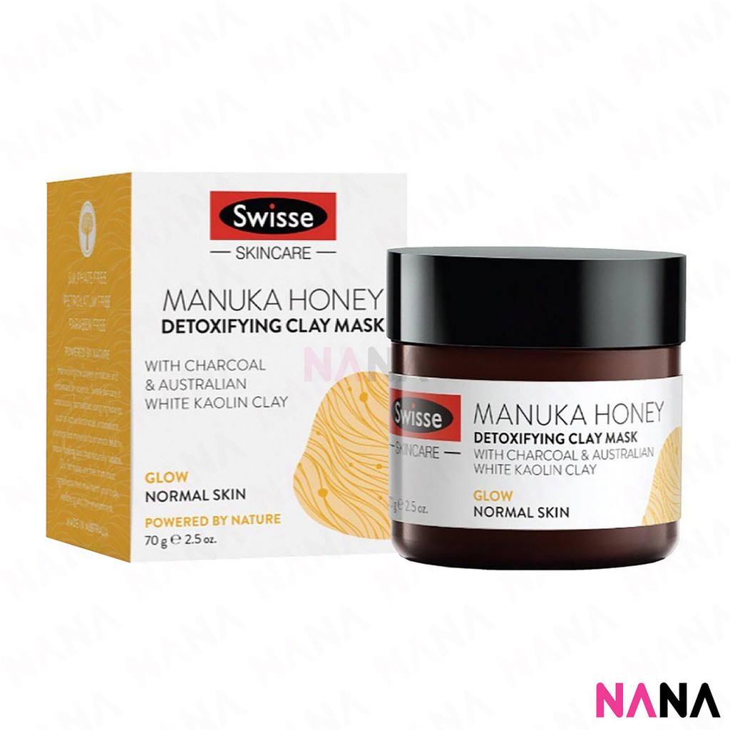 Swisse Manuka Honey Detoxifying Facial Mask With Charcoal &amp; Kaolin Clay 70g (New Packaging)