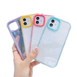 โปรโมชั่น : 3 in 1 case สำหรับ Compatible for iPhone 11 12 13 Pro 7 8 Plus SE 2020 13 12 11 pro Max XR X XS Max สีกันกระแทก