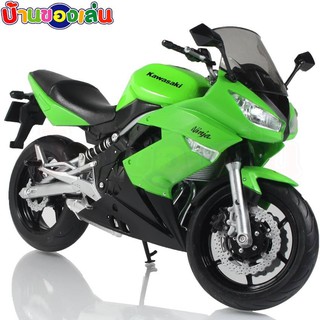 MKTOY โมเดล โมเดลรถ รถมอเตอร์ไซค์ บิ๊กไบค์ DIECASE MODEL CAR Kawasaki NINJA 650R 1:10 62803W