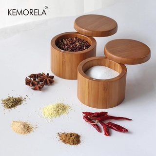 KEMORELA  ขวดไม้ไผ่ พร้อมฝาปิด สําหรับใส่เครื่องเทศ พริกไทย สมุนไพร บาร์บีคิว