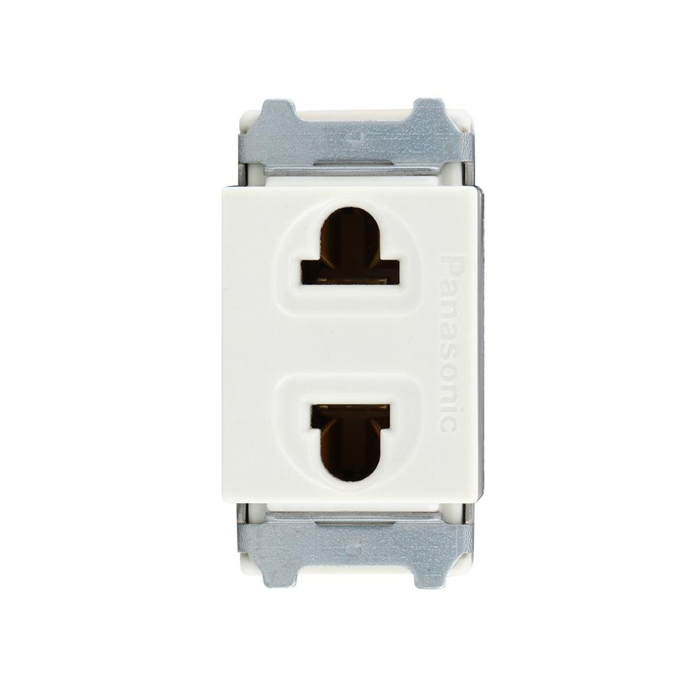 เต้ารับเดี่ยว 2 ขา PANASONIC WNG1091-7 สีขาว