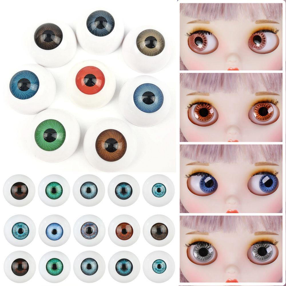 IYRKML 1 คู่ตุ๊กตา Eyeball คุณภาพสูงสําหรับตุ๊กตา BJD 24 มม.30 มม.ตุ๊กตาหัตถกรรม - รูปที่ 3