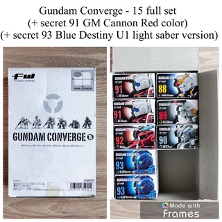 Bandai Gundam Converge vol 15 full set Janpan Ver Secret 91GM Cannon Red 93Blue Destiny Light Saber version มือ2