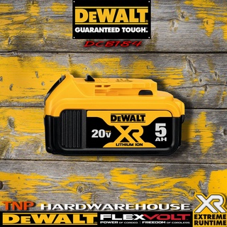 DEWALT แบตเตอรี่ Lithium-ion 20V 5.0Ah รุ่น DCB184 รับประกันศูนย์ 1 ปี