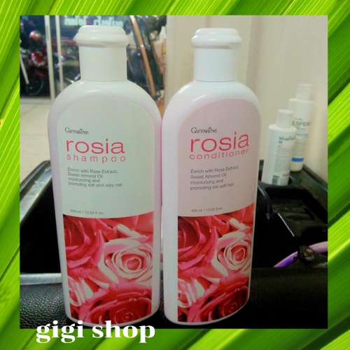 แชมพูโรเซีย & ครีมนวดผม กิฟฟารีน แชมพูกุหลาบ ครีมนวดผมกุหลาบ Giffarine Rosia