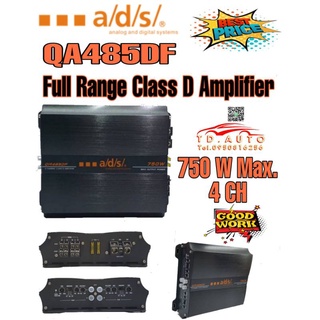 POWER AMP แบบ CLASS-D กระทัดรัด 4 CH แบรนคุ้นเคย a/d/s QA485DF