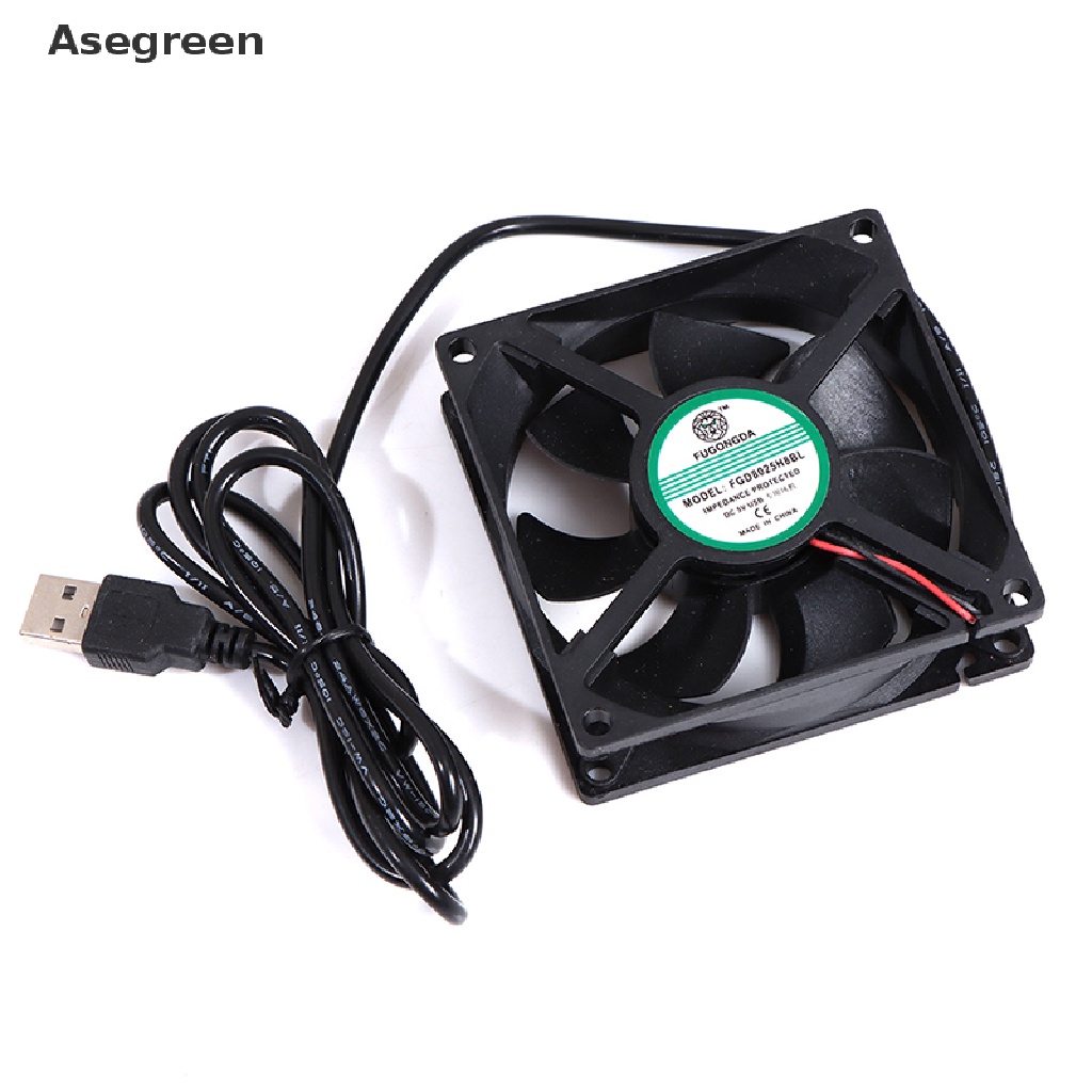 Fans & Heatsinks 35 บาท [Asegreen] พัดลมระบายความร้อน DC 5V USB ไร้แปรงถ่าน สําหรับคอมพิวเตอร์ PC Computers & Accessories